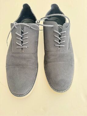 Aldo Men's Grey Canvas Derby Lace-Ups